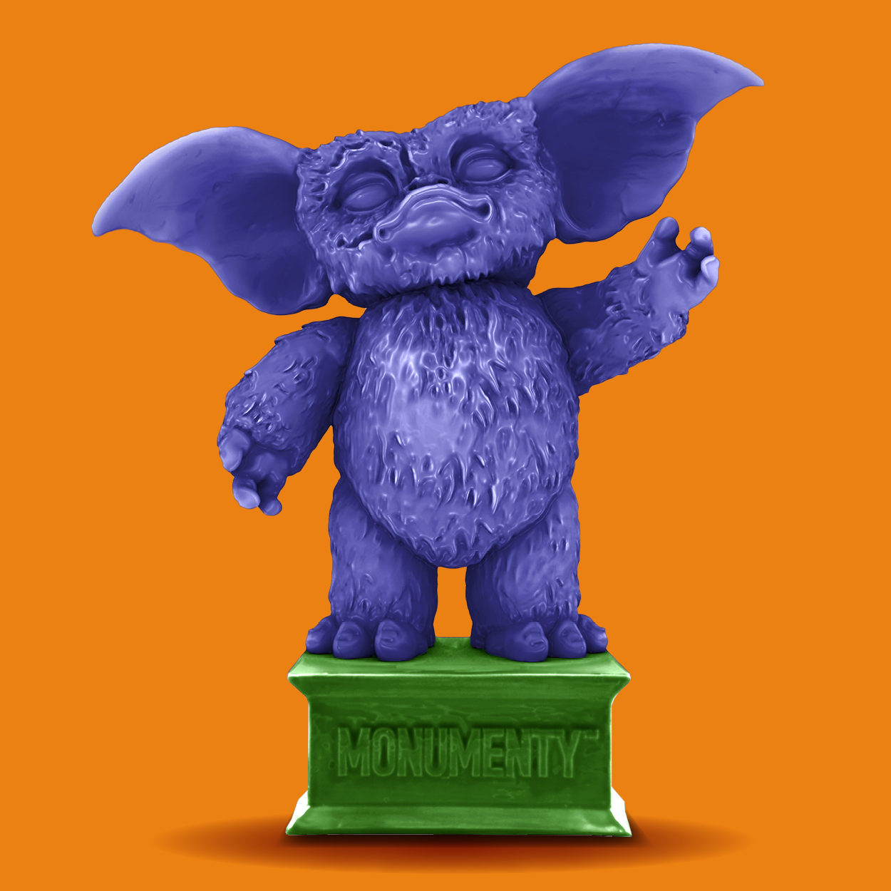 Omaggio a " Gremlins (1992)" - viola e verde