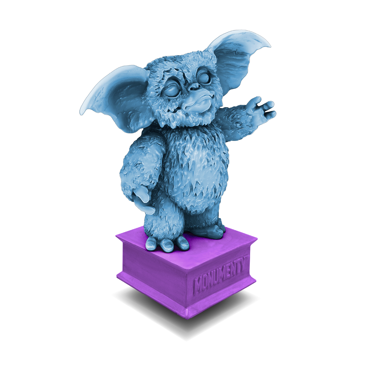 Omaggio a " Gremlins (1992)" - blu e viola