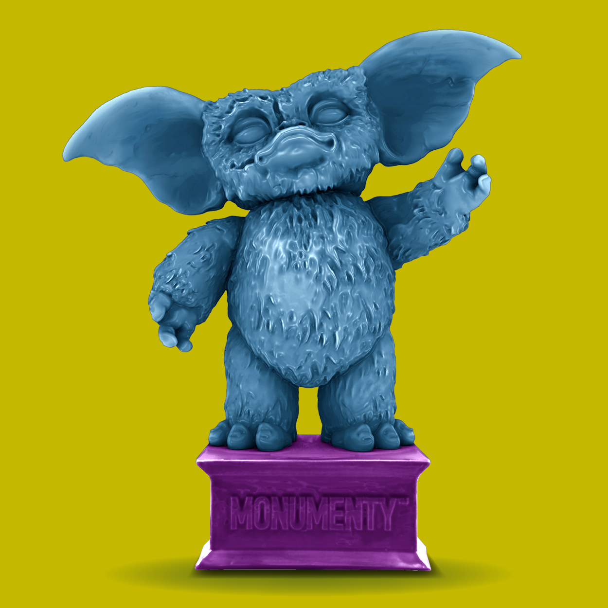 Omaggio a " Gremlins (1992)" - blu e viola